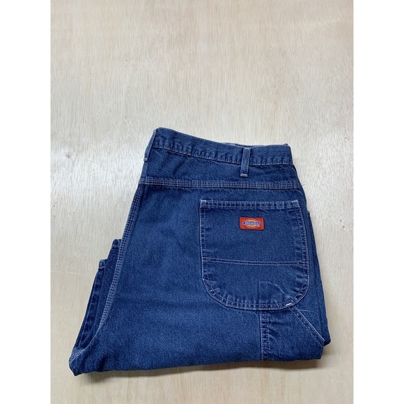Men's Dickies Carpenter Shorts Blue Jean Denim Relaxed Fit Size 41x8.5 - Picture 1 of 8